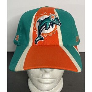 Vintage Miami Dolphins Football NFL Reebok Baseball Embroidered Hat Cap One Size
